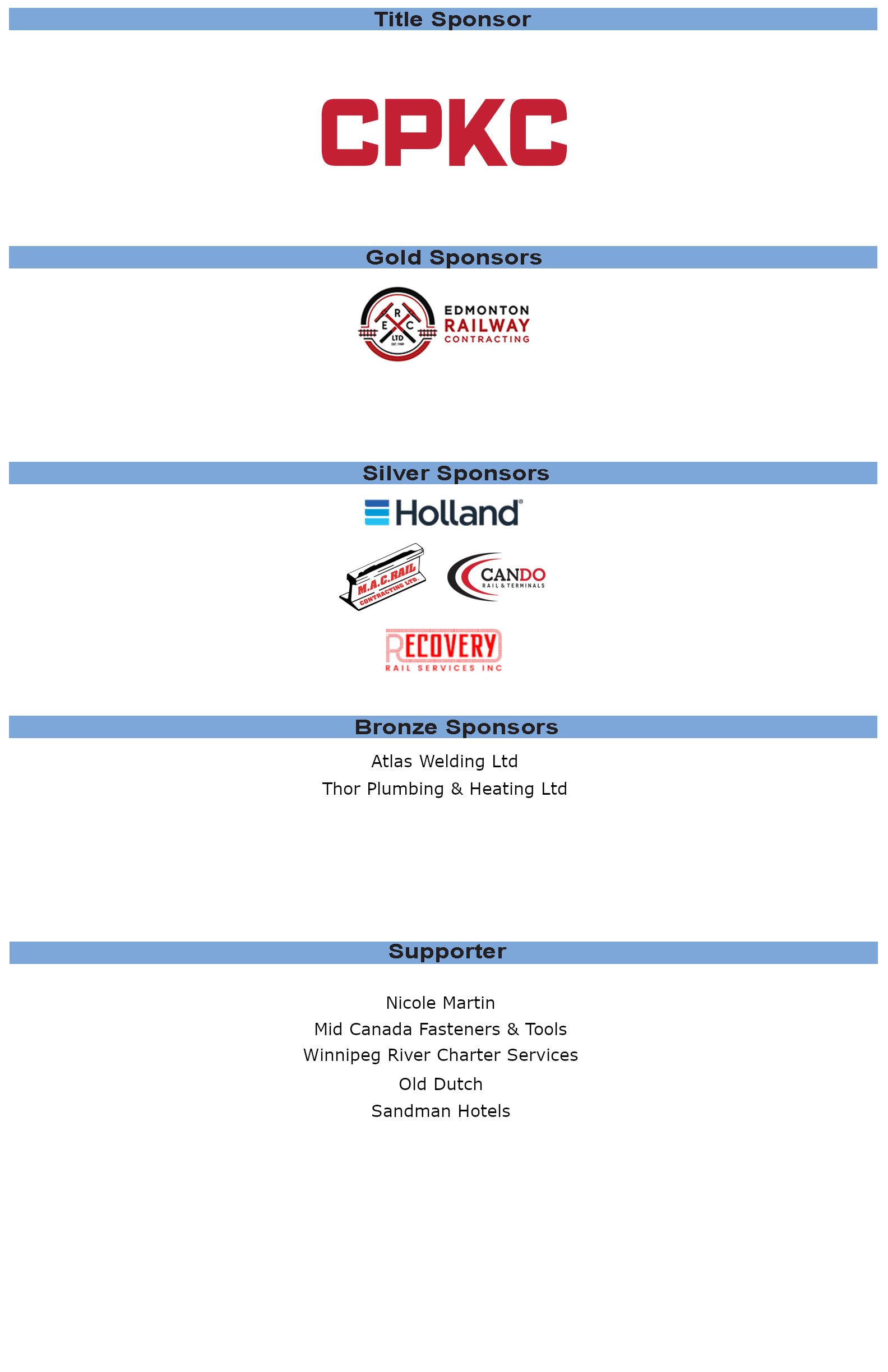 2026 CPKC Hockey Tournament Sponsors